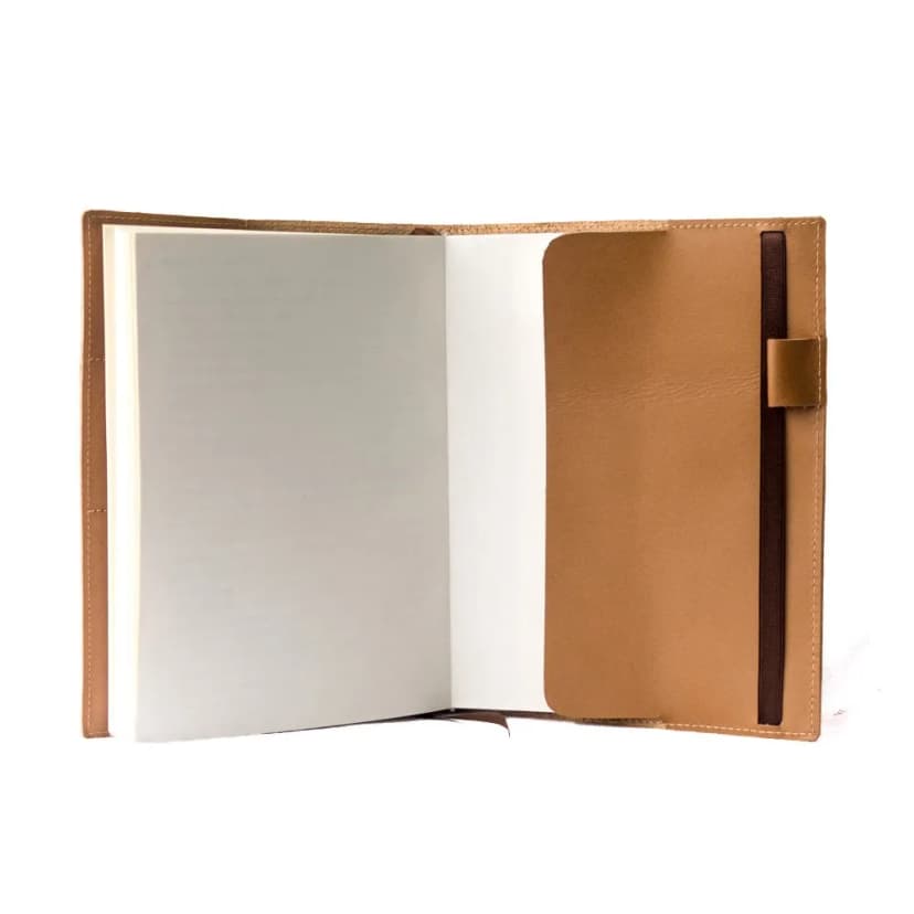 Funda para cuaderno de cuero