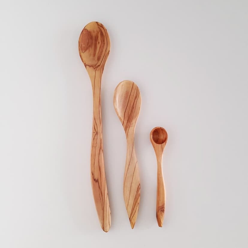 Juego de cucharas medidoras de madera